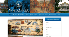 Desktop Screenshot of cityofwatonga.org